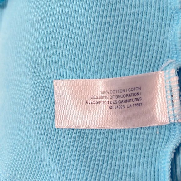 Old Navy Blue Ribbed Cotton Tank Top - Picture 7 of 7